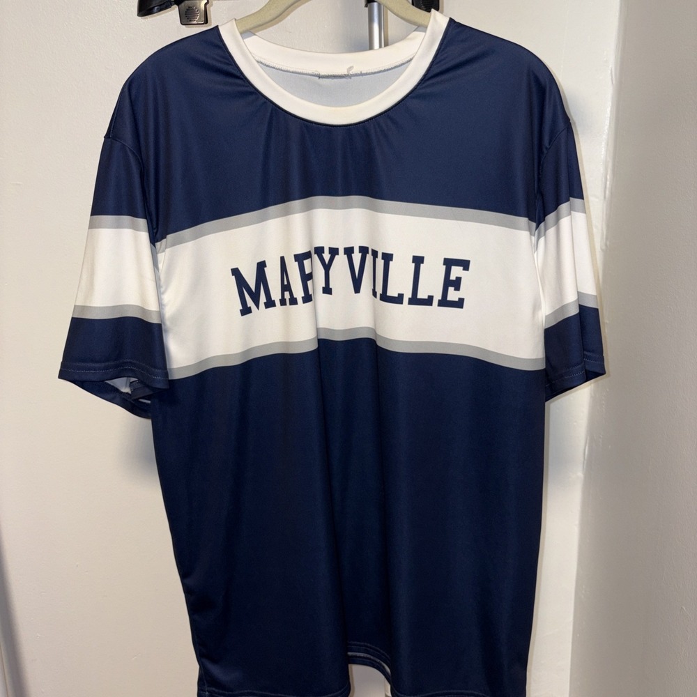 Maryville‎ T Shirt XL Smoky Mountain Maryville Blue & White
